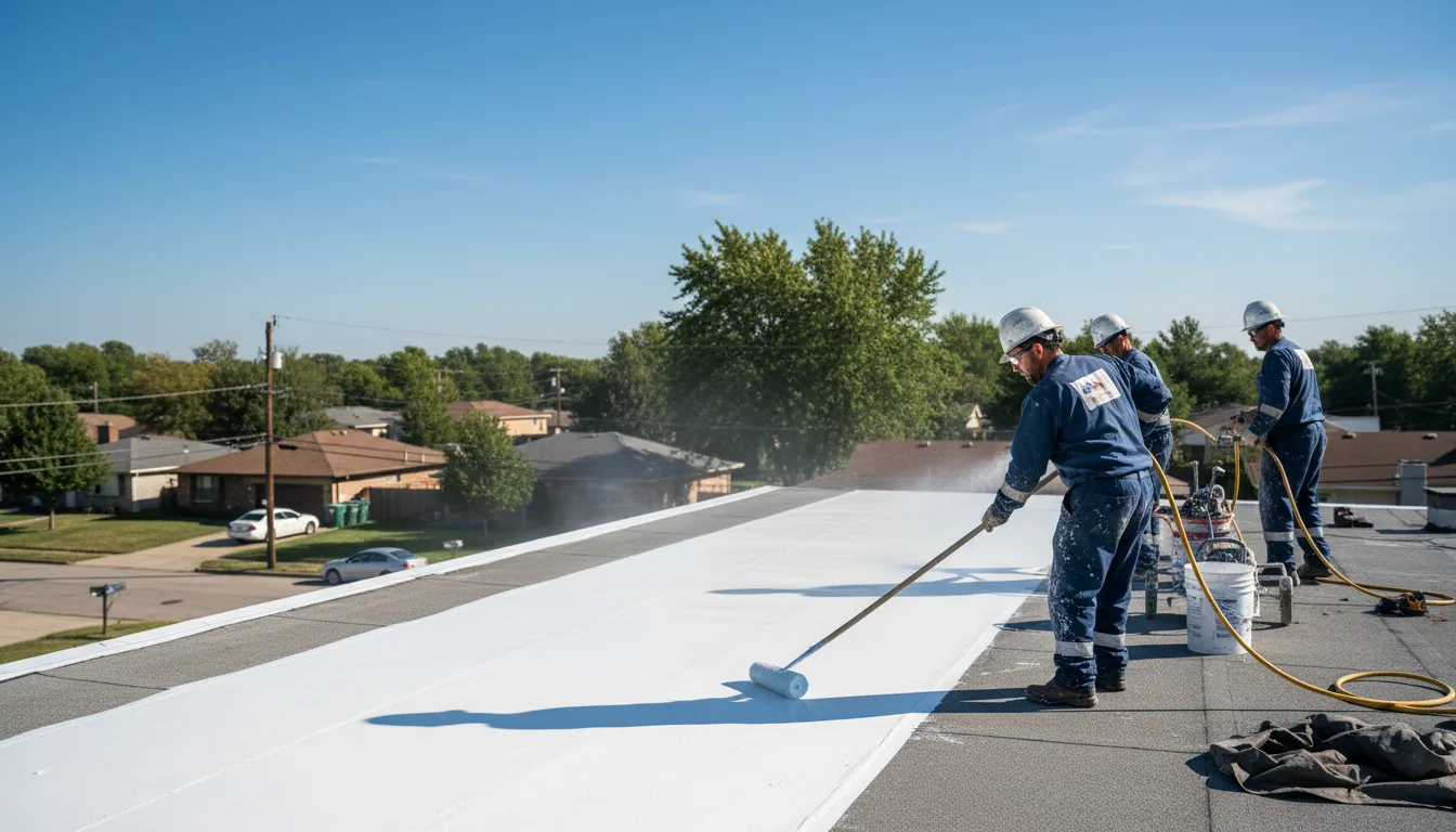 Commercial roof coating in Agate, CO near me